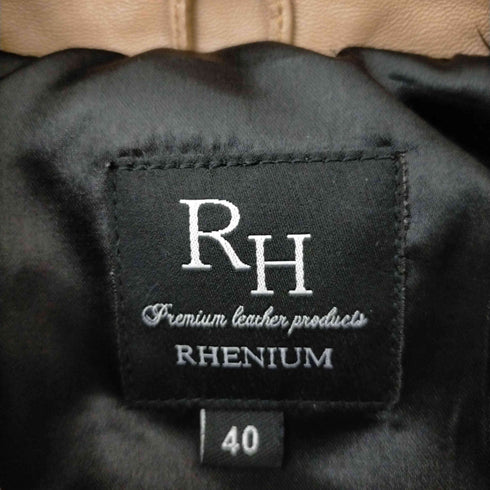 rhenium ラムレザー トラッカージャケット メンズ US:40