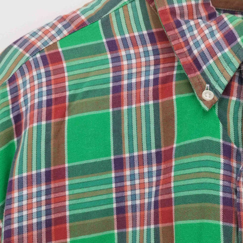 ラルフローレン RALPH LAUREN 90S BLAKE BD チェック柄 L/S シャツ メンズ import:XL