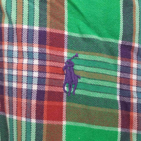 ラルフローレン RALPH LAUREN 90S BLAKE BD チェック柄 L/S シャツ メンズ import:XL