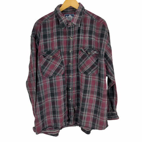 NORTHWEST WINTER WEIGHT チェック柄ヘビーネルシャツ メンズ 3XL