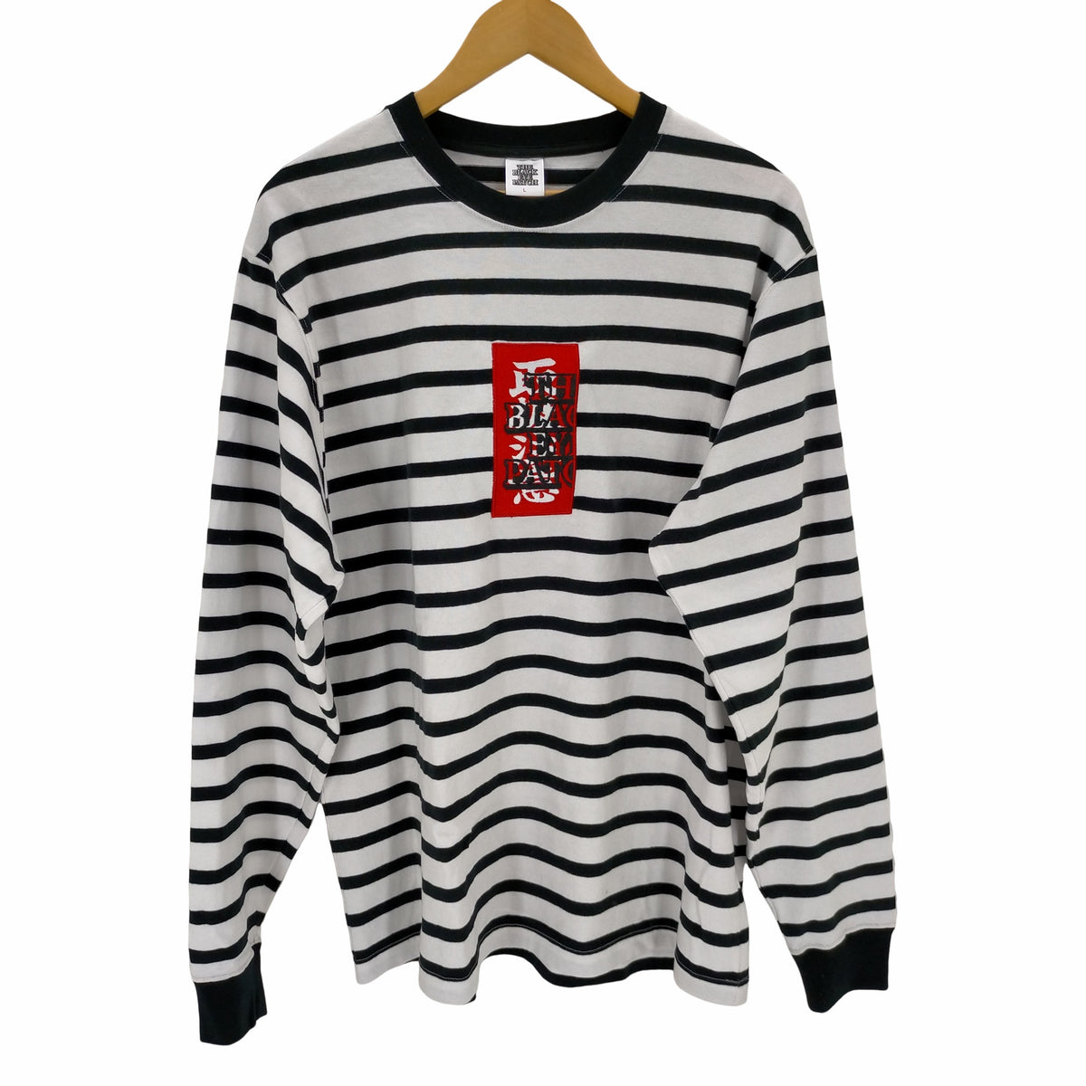 トップス BlackEyePatch HWC LABEL STRIPED L/S TEE BlackEyePatch/HWC LABEL STRIPED L/S TEE （BORDER） - JONAS
