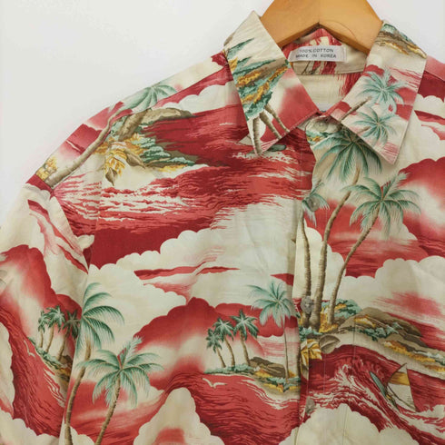 ピエールカルダン pierre cardin S/S 総柄 アロハ シャツ メンズ import:M