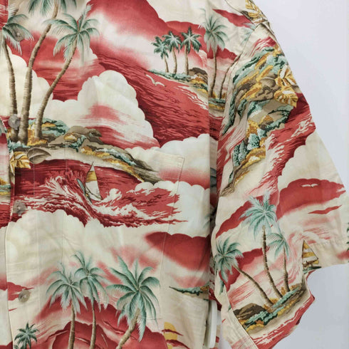 ピエールカルダン pierre cardin S/S 総柄 アロハ シャツ メンズ import:M