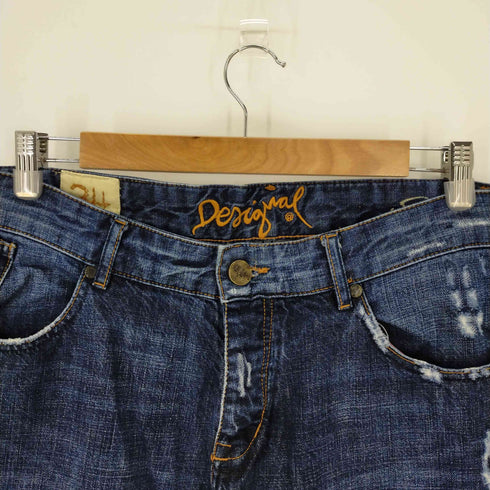 デシグアル Desigual ダメージ加工テーパードデニム メンズ 34