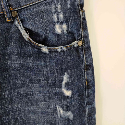 デシグアル Desigual ダメージ加工テーパードデニム メンズ 34