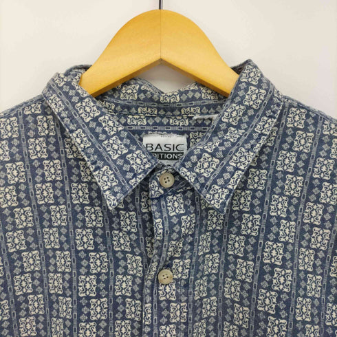 ベーシックエディションズ BASIC EDITIONS 90S 総柄 S/S シャツ メンズ