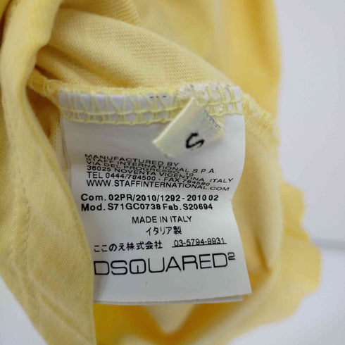 ディースクエアード DSQUARED2 ペンキプリントS/Sカットソー メンズ JPN:S