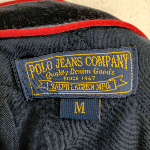 ポロジーンズカンパニーラルフローレン POLO JEANS COMPANY RALPH LAUREN 金ボタンワッペンポロシャツ レディース JPN:M
