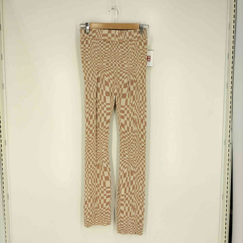スロー バイ スライ THROW by SLY CHECKER RELAX HG FLARE PT チェッカーリラックス ニットフレアパンツ レディース JPN:1