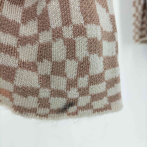 スロー バイ スライ THROW by SLY CHECKER RELAX HG FLARE PT チェッカーリラックス ニットフレアパンツ レディース JPN:1
