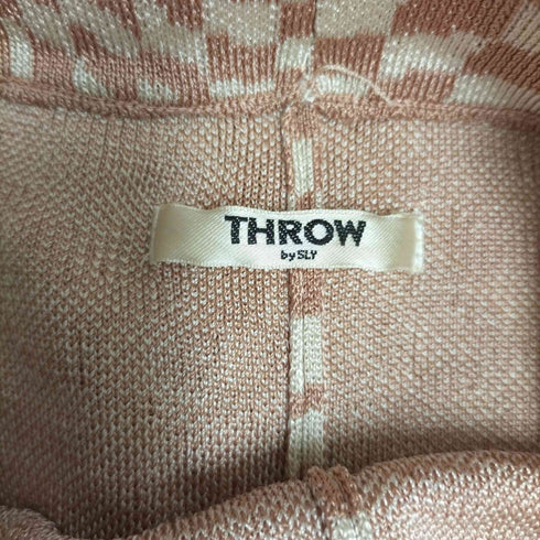 スロー バイ スライ THROW by SLY CHECKER RELAX HG FLARE PT チェッカーリラックス ニットフレアパンツ レディース JPN:1