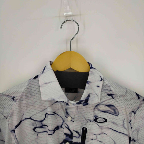 オークリー OAKLEY ゴルフ 半袖シャツ OAKLEY SINUOUS GRID SHIRT メンズ JPN:L