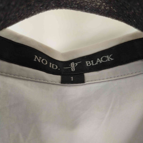 ノーアイディー ブラック NO ID.BLACK オープンカラーロングシャツ メンズ 1