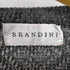 BRANDINI レザーパッチワーク 総柄ニット メンズ