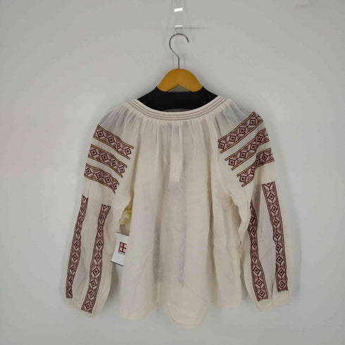 アメリカンイーグルアウトフィッターズ AMERICAN EAGLE OUTFITTERS 民族調ブラウス 刺繍 レディース JPN:S