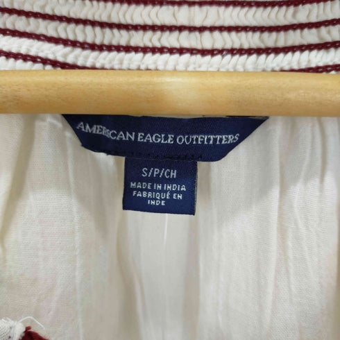 アメリカンイーグルアウトフィッターズ AMERICAN EAGLE OUTFITTERS 民族調ブラウス 刺繍 レディース JPN:S