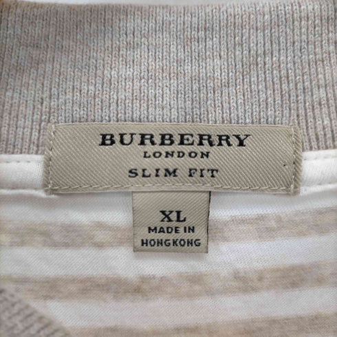 バーバリーズ BURBERRYS 刺繍ボーダーポロシャツ メンズ JPN:XL