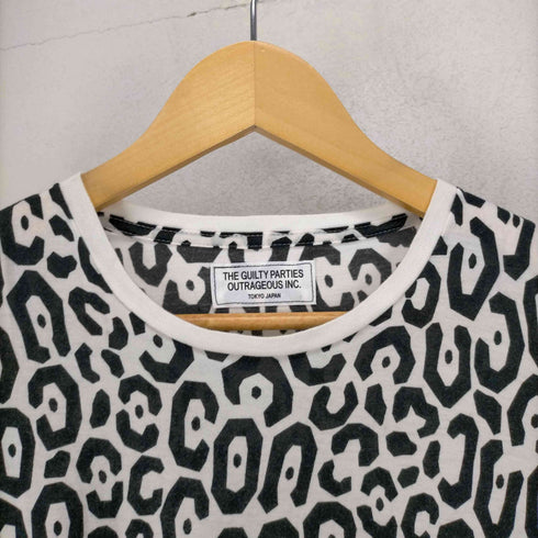 ワコマリア WACKO MARIA レオパード柄クルーネックTシャツ メンズ