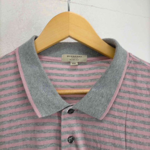 バーバリー BURBERRY ボーダーポロシャツ メンズ XXL
