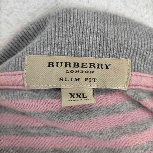バーバリー BURBERRY ボーダーポロシャツ メンズ XXL