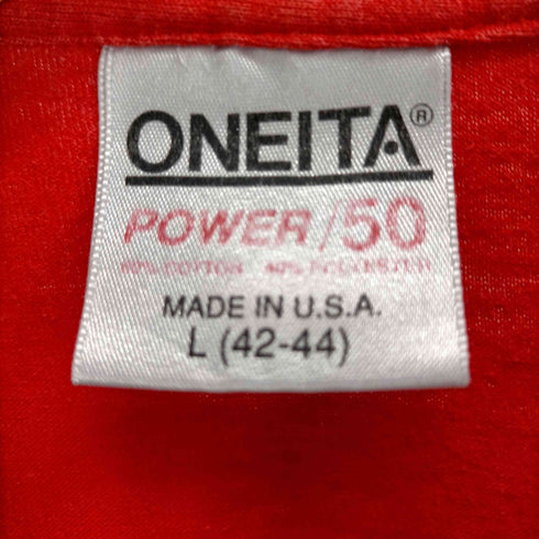 オニータ ONEITA 90s MADE IN USA フロントプリントS/S TEE メンズ JPN:L