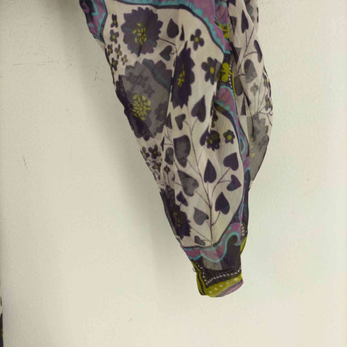 KIKUCHI 花柄シースルーデザインL/Sシャツ レディース