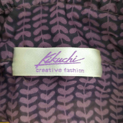 KIKUCHI 花柄シースルーデザインL/Sシャツ レディース