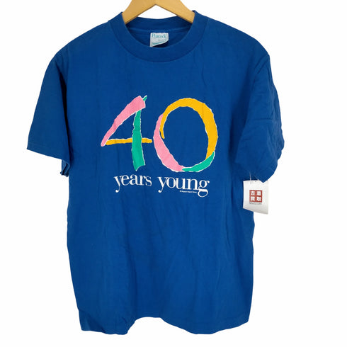 ピーコック peacock 90s 40 years young フロントプリントS/S TEE メンズ JPN:L