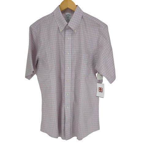 ブルックスブラザーズ 346 BROOKS BROTHERS チェック柄 S/S シャツ メンズ 16