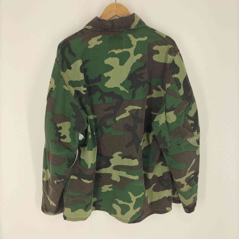 ウッドランドカモ ファティーグ ミリタリー シャツ ジャケット BDU メンズ XL-R