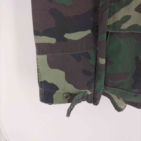 ウッドランドカモ ファティーグ ミリタリー シャツ ジャケット BDU メンズ XL-R