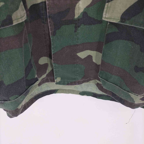 ウッドランドカモ ファティーグ ミリタリー シャツ ジャケット BDU メンズ XL-R