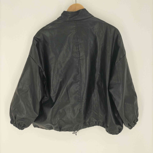 デイ クローゼット DAY CLOSET バルーンスリーブフェイクレザーライダースジャケット レディース ONE SIZE