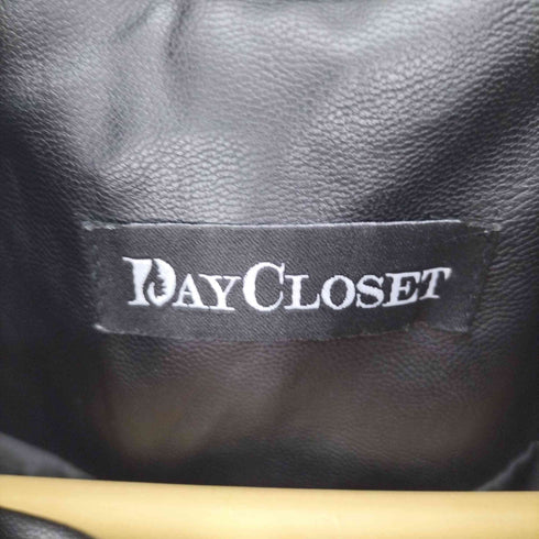 デイ クローゼット DAY CLOSET バルーンスリーブフェイクレザーライダースジャケット レディース ONE SIZE