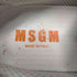 エムエスジーエム MSGM イタリア製 メッシュ スウェード 切替 レースアップ ストラップ スニーカー メンズ EUR:43