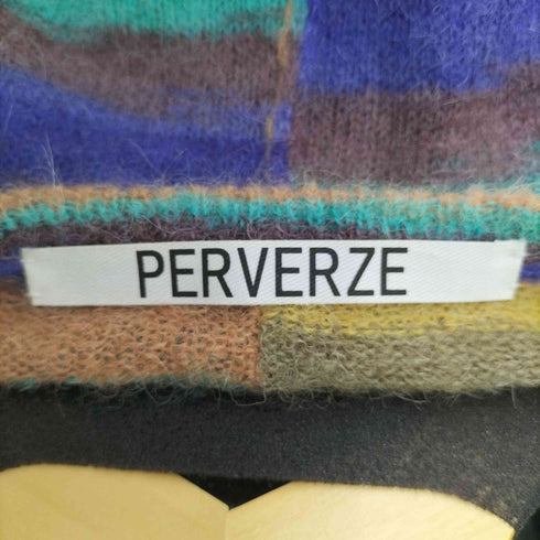 パーバーズ PERVERZE モヘヤ アルパカ カットワーク カーディガン レディース FREE