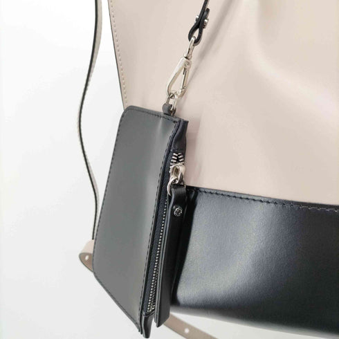 ジャンニキャリーニ GIANNI CHIARINI ミニケース付き 2WAY バイカラー レザー ハンド バッグ レディース