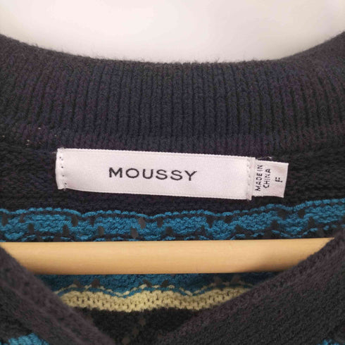 マウジー moussy 24SS CROCHET SHIRT ニット レディース FREE