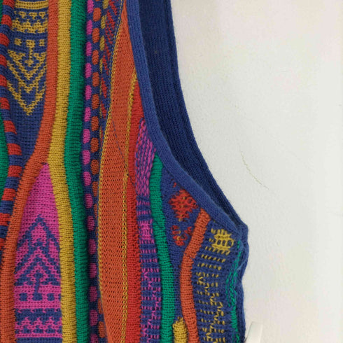 フルギ AKLANDA 90s MADE IN AUSTRALIA 3Dウールニットベスト PURE NEW WOOL メンズ import:M