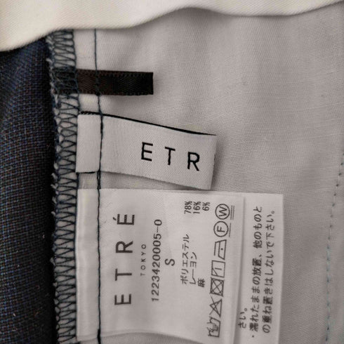 エトレトウキョウ ETRE TOKYO フォールドベルトタックパンツ レディース JPN:S