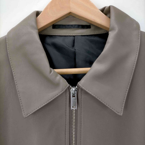 ジーユー GU フェイクレザーオーバーサイズブルゾン メンズ JPN:XL