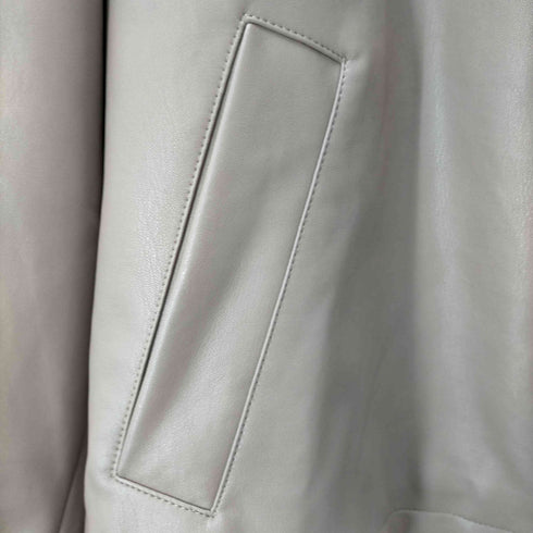 ジーユー GU フェイクレザーオーバーサイズブルゾン メンズ JPN:XL