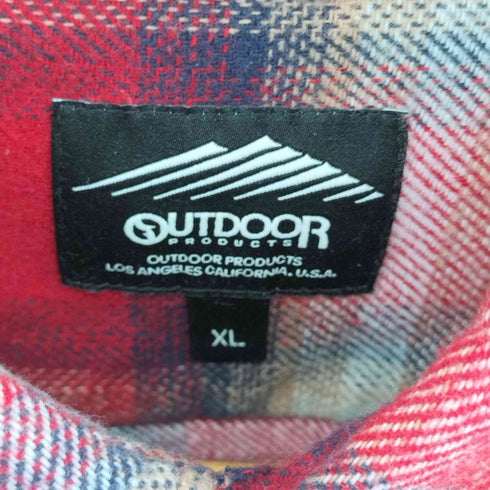 アウトドアプロダクツ OUTDOOR PRODUCTS フラップポケット ネルシャツ メンズ JPN:XL