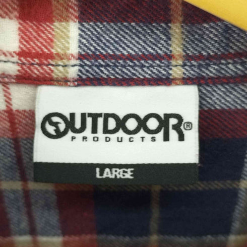 アウトドアプロダクツ OUTDOOR PRODUCTS フラップポケット ネルシャツ メンズ JPN:L