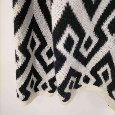 ザラ ZARA GEOMETRIC JACQUARD KNIT CARDIGAN ジオメトリック ジャカードニットカーディガン メンズ import:S