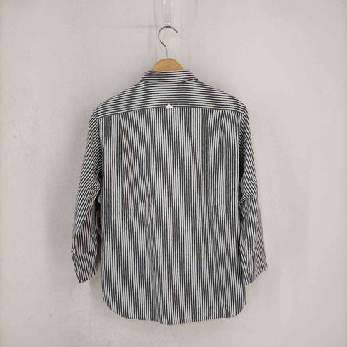 エムエイチエル MHL. リネン ストライプレギュラーカラーシャツ メンズ import:S