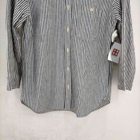 エムエイチエル MHL. リネン ストライプレギュラーカラーシャツ メンズ import:S