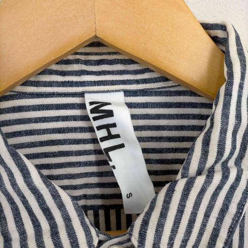 エムエイチエル MHL. リネン ストライプレギュラーカラーシャツ メンズ import:S