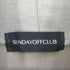 サンデイオフクラブ SUNDAYOFFCLUB バックプリント ニット切替 タートルネックカットソー メンズ