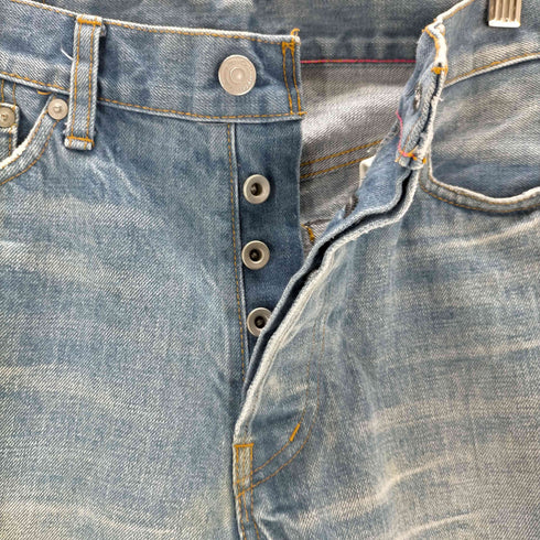 オーディナリーフィッツ Ordinary fits ボタンフライ デニムテーパードパンツ メンズ 28